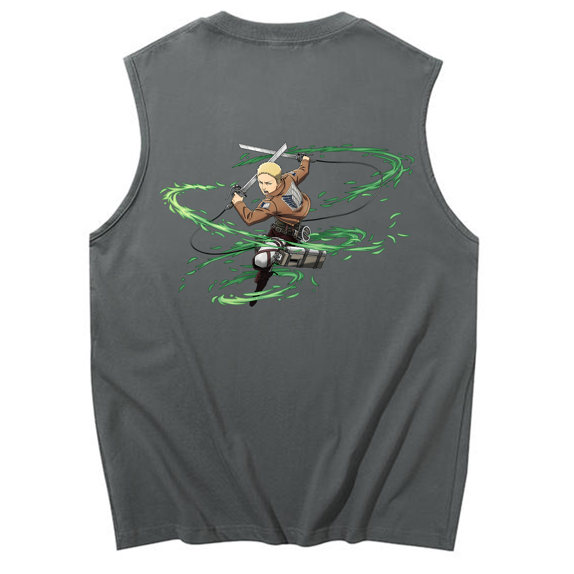 （画像用） 進撃の巨人 ライナー・ブラウン Attack on Titan Reiner Braun コットン100％タンクトップ（背面プリント）